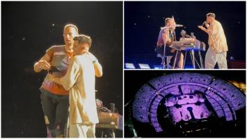 SURSE: Babasha a pregătit o surpriză pe scenă la al doilea concert Coldplay