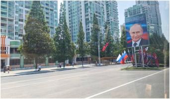 Kim Jong Un a umplut Phenianul de postere cu Putin. Imagini de pe străzile din Coreea de Nord
