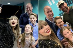 Taylor Swift s-a fotografiat împreună cu prinţul William şi cei doi copii, George şi Charlotte. Kate Middleton lipseşte din selfie
