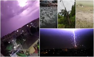 Urgia s-a dezlănţuit în nordul ţării. În Suceava, o furtună cu grindină a făcut ravagii în doar câteva minute, în Arad a fost emis mesaj RO-Alert