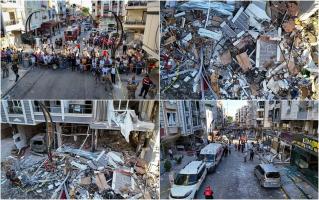 Infern într-un restaurant din Turcia. Cinci oameni au murit, alți 63 au fost răniți, după ce localul a sărit în aer. Momentul exploziei, filmat