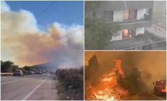 Incendii majore pe insula Thassos. MAE a transmis o alertă de călătorie pentru românii care merg în Grecia
