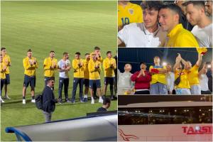 Tricolorii s-au întors acasă. Sute de fani i-au aşteptat până la miezul nopţii pe stadion pentru a sărbători performanţa istorică de la EURO 2024