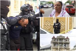 Percheziţii la "palatul" suspectului crimei din Brăila. Poliţiştii au ridicat un briceag de 17 cm din casa mamei sale