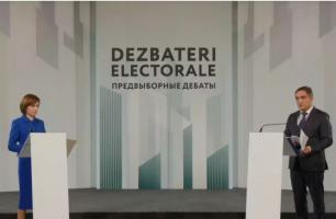 Alegeri prezidenţiale în R. Moldova. Dezbatere Maia Sandu - Alexandr Stoianoglo: "Este o ofensă adusă românilor şi României"