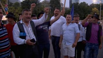 Zeci de ciobani au protestat în faţa Guvernului faţă de măsurile drastice ale ANSVSA. O femeie jandarm a fost lovită în cap cu o talangă şi a ajuns la spital