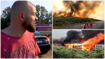 Incendiul uriaş din Maramureş, "Iadul pe Pământ" pentru românii care şi-au văzut casele făcute scrum. Focul a lovit din două direcţii localitatea Lăpuşel