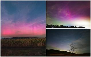 Aurora boreală, spectacol pe cerul României. În ce zone din țară a putut fi zărită