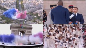 JO 2024. Ceremonie grandioasă pe Champs-Élysée pentru campionii de la Paris. 118 sportivi, decorați în aplauzele furtunoase a mii de oameni