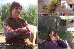 Bunica Sanda a pierdut totul în inundaţii. Reacţia când află că animalele au murit: "Rămân fără nimic, suntem bătrâni"