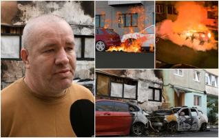 ANIMAŢIE. Atac în stil mafiot în Braşov: individ, filmat cum ar fi incendiat o maşină