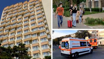 Primul apel la 112 din Hotelul Crişana din Olimp s-a dat la 05:27. Până la 07:00, 19 tineri au ajuns la Urgenţe cu toxiinfecţie şi s-a activat Planul Roşu