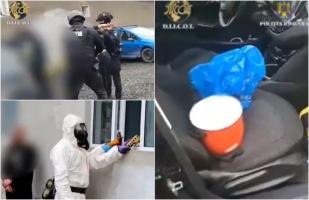 Laborator clandestin de droguri, descoperit într-o casă din Maramureș. Un ceh, o slovacă și doi ucraineni preparau acolo metamfetamină