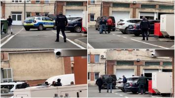 Momentul în care fiica milionarului Ioan Crişan e ridicată de mascați. E suspectă în cazul atentatului cu bomba care l-a ucis pe omul de afaceri