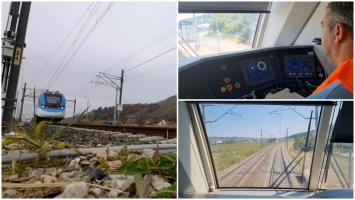 "Minunea" de pe calea ferată din România: un tren chinezesc a atins 176 de kilometri pe oră, pe un tronson modernizat