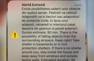 Mesaj RO-Alert pentru locuitorii din Tulcea. Drone rusești au fost detectate din nou în apropierea graniței cu România. Două avioane F-16, ridicate de la sol