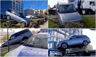 O șoferită din Constanța a vrut să parcheze, dar a încurcat comenzile maşinii automate: "Foarte reuşită pot să spun. Mai elegant așa"