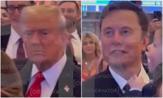 Imagini exclusive Observator. Donald Trump urmăreşte rezultatele alegerilor alături de Elon Musk, la Mar-a-Lago