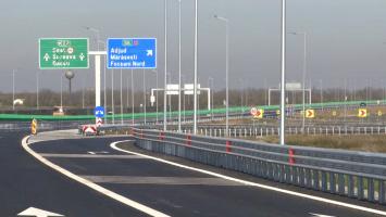 Primul tronson din Autostrada Moldovei, inaugurat. Cei 11 kilometri reprezintă variantă ocolitoare a oraşului Focşani