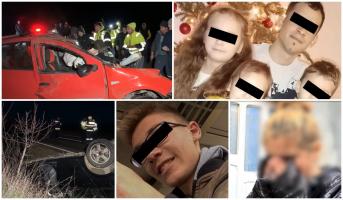 "Un nenorocit de om, cum să facă aşa ceva". Filmul teribilului accident din Suceava, soldat cu cinci morţi. Trei familii înlăcrimate se pregătesc de înmormântare