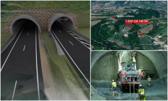 Alina şi Daniela, tunelurile de pe Autostrada Sibiu-Piteşti, au ajuns la aproape 2 kilometri. Cum arată acum lucrările