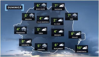 Vremea de mâine 14 decembrie în ţară