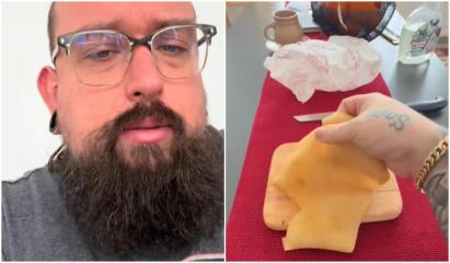 Reacţia unui american care mânâncă pentru prima dată şorici: "Românii ştiu ce fac"