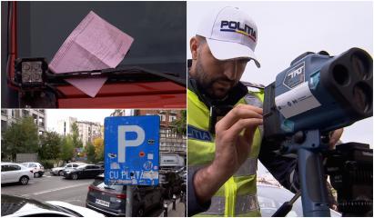 Schimbări în Codul Rutier: amenda nu mai vine prin poștă, ci sub forma unui autocolant pe parbriz