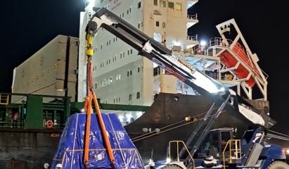 A ajuns "cârtiţa" care va străpunge Carpaţii pentru autostrada A1. Imagini cu transportul agabaritic