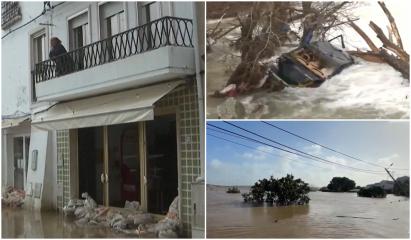 Furtuna Marta face ravagii în sudul Europei. Drumuri transformate în râuri, victime şi ploi record în 3 ţări