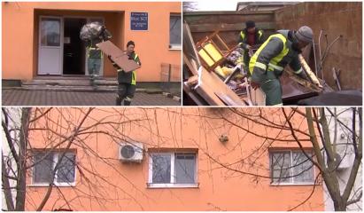 Două persone au fost rănite şi 40 evacuate în urma unei explozii într-un bloc de garsoniere din Chitila