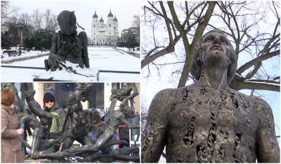 Noile opere de artă modernă din Iaşi au împărţit oamenii în două. "Sculpturi demonice"