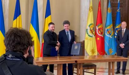 Ce au negociat Nicuşor Dan şi Zelenski la Bucureşti. Momentul semnării parteneriatului strategic