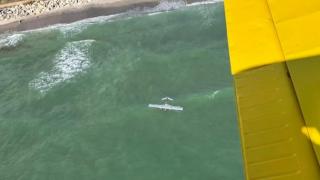 Resturi de dronă pe plaja din Tuzla, semnalate la 112. O echipă de scafandri intervine