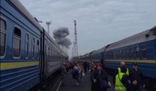 Rusia a lovit un tren pe ruta Kiev-Varșovia. Oficiali străini trecuseră cu doar c&acirc;teva minute &icirc;nainte