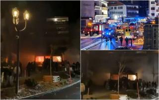 Explozie &icirc;ntr-un bar din stațiunea elvețiană Crans-Montana. Poliţia: Zeci de morţi şi o sută de răniţi