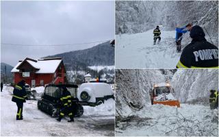 Vreme extremă &icirc;n Rom&acirc;nia: drumuri blocate, şcoli &icirc;nchise, turişti izolaţi şi temperaturi de -20 de grade