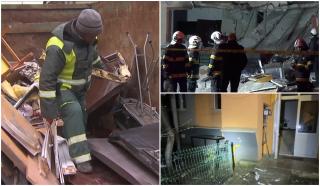 Filmul exploziei din Chitila. Locatarii din garsoniera unde s-a produs deflagraţia ar fi folosit o butelie