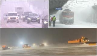 Bucureştiul blocat de nămeţi pentru a doua oară &icirc;n 4 zile: "E Groenlanda"