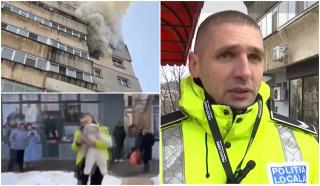 Cine este Alexandru, poliţistul erou care a salvat din flăcări o fetiţă de un an
