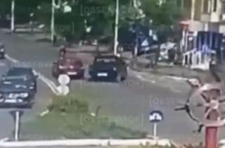 Ultimele clipe din viaţa Tatianei. Momentul c&acirc;nd şoferul din Tulcea pierde controlul şi urcă pe trotuar