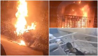 Piroman periculos, căutat de poliţişti &icirc;n Capitală. Abia eliberat, ar fi provocat trei incendii &icirc;ntr-o noapte
