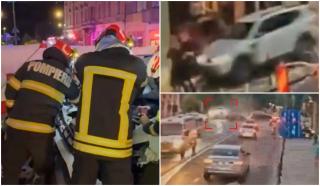 Cine sunt tinerii morți &icirc;n accidentul din Brașov. Momentul c&acirc;nd șoferul sare peste giratoriu și &icirc;i strivește