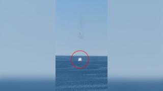 EXCLUSIV. Momentul &icirc;n care un avion F-16 trage &icirc;n drona maritimă. O a doua dronă găsită l&acirc;ngă Neptun Deep