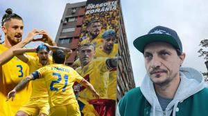 Cine sunt artiștii care au realizat muralul cu Drăgușin, Rațiu și Stanciu: „Pregătim și alte surprize!”