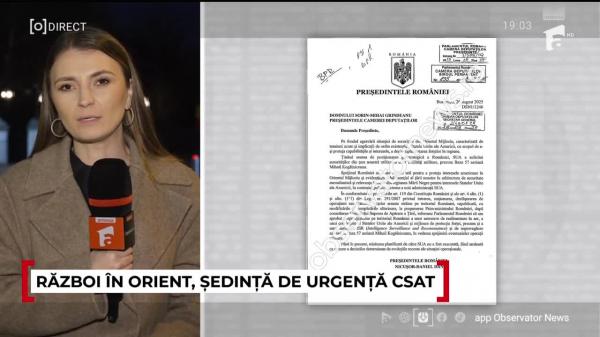 Observator ora 19 din 10.03.2026