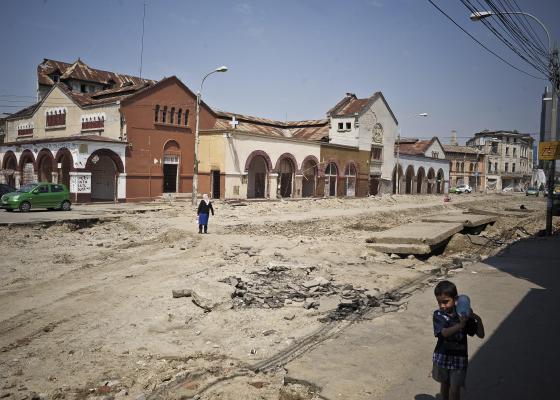 Demolare cu scandal: HALA MATACHE, daramata in toiul noptii