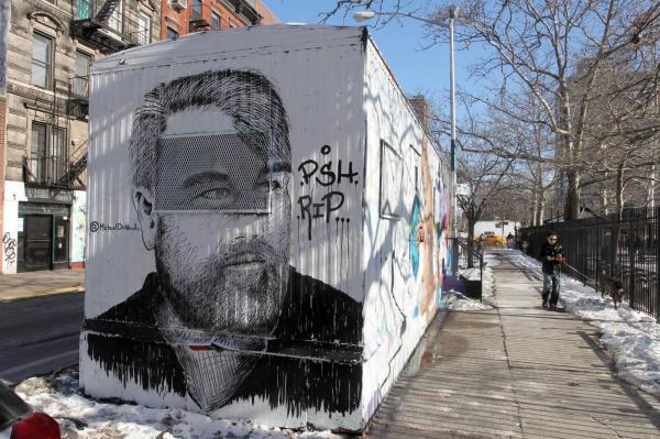 IMPRESIONANT! Artă stradală în memoria lui Philip Seymour Hoffman