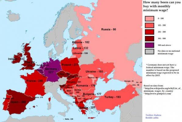 O întrebare de VARĂ! Câte beri pot cumpăra românii cu salariul minim?