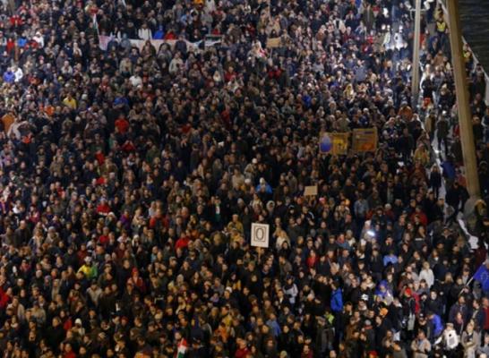 Marș împotriva Guvernului lui Viktor Orban